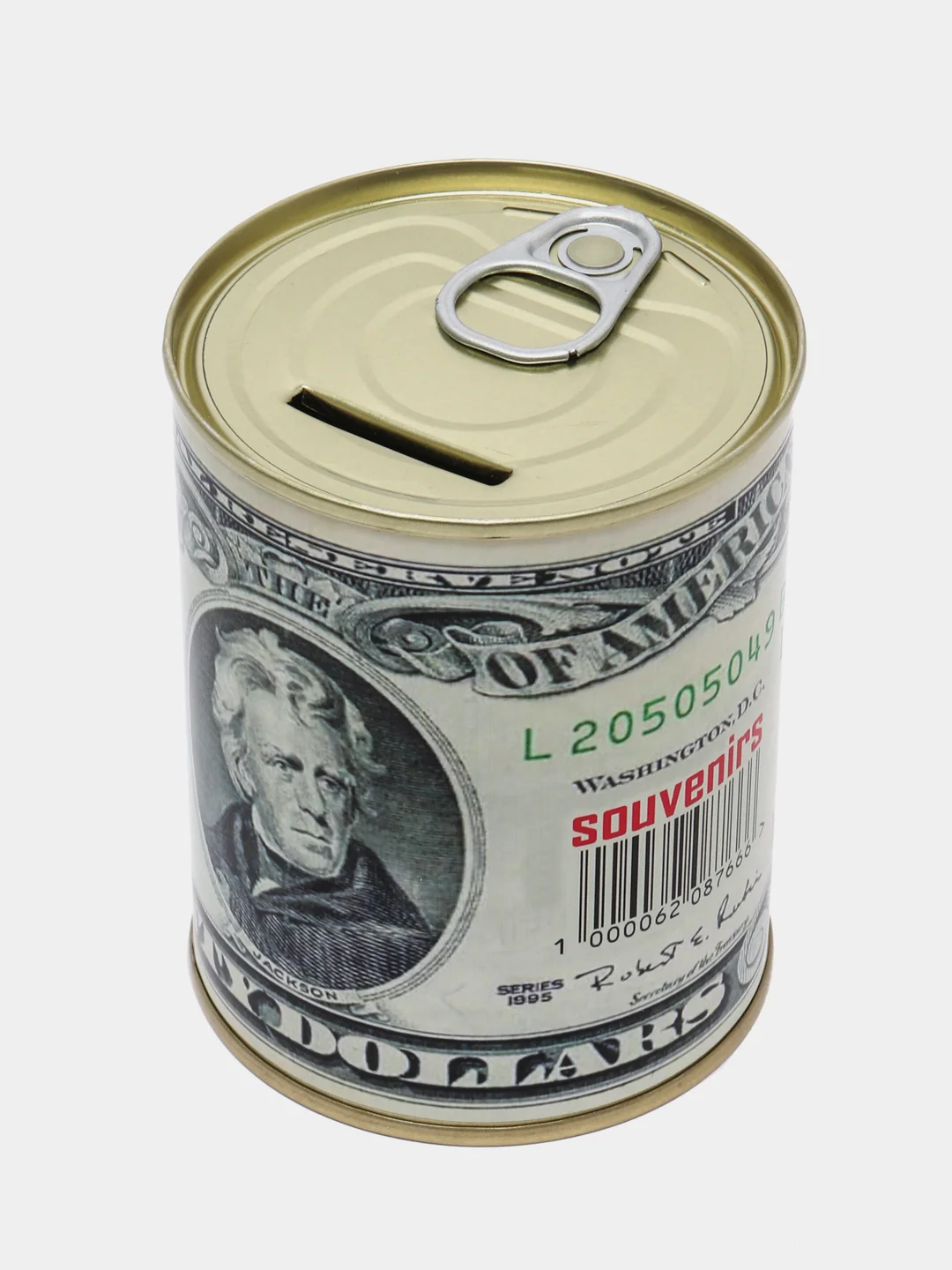 Серый копилка для денег монт и купюр "Доллары США" USD