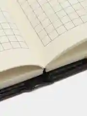 Тёмно-коричневый ежедневник-блокнот в искусственной коже, с ручкой, 15 х 22 см