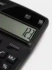Калькулятор настольный электронный BRAUBERG EXTRA-16-BK (206x155мм), 16 разрядов, 250475