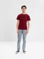 Бордовый футболка мужская