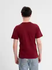 Бордовый футболка мужская