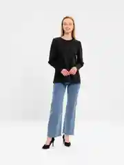Черный блузка женская "Tiffan"