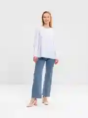 Молочный блузка женская "Tiffan"