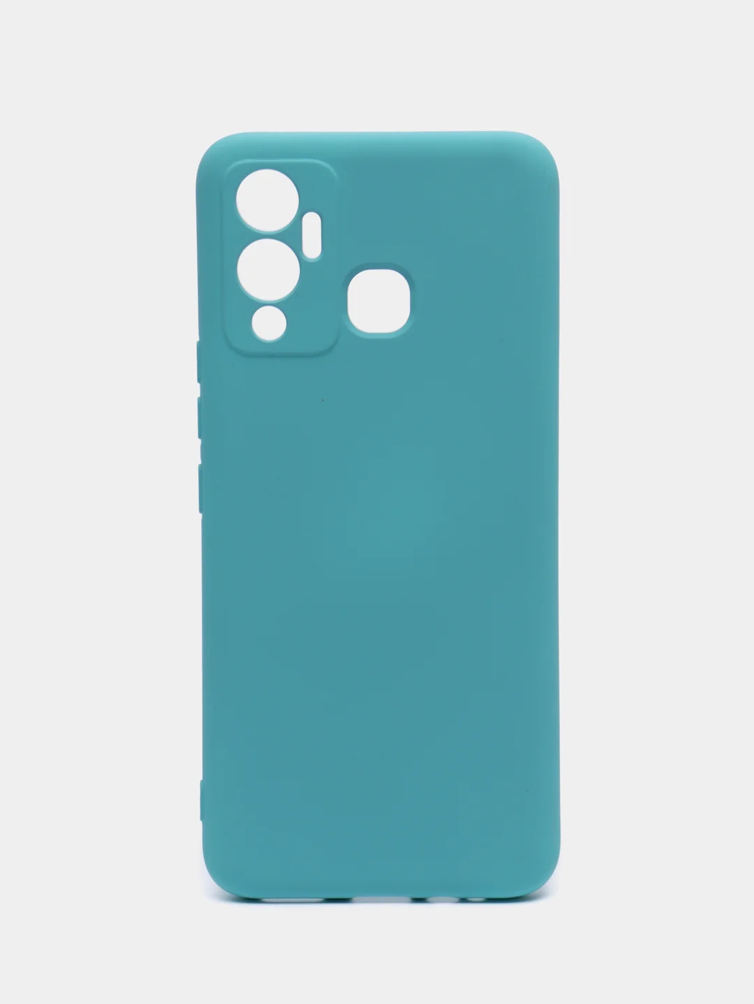 Бирюзовый чехол силиконовый Silicone Cover для Infinix Hot 12 Play (Инфиникс Хот 12 Плэй)