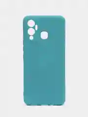 Бирюзовый чехол силиконовый Silicone Cover для Infinix Hot 12 Play (Инфиникс Хот 12 Плэй)