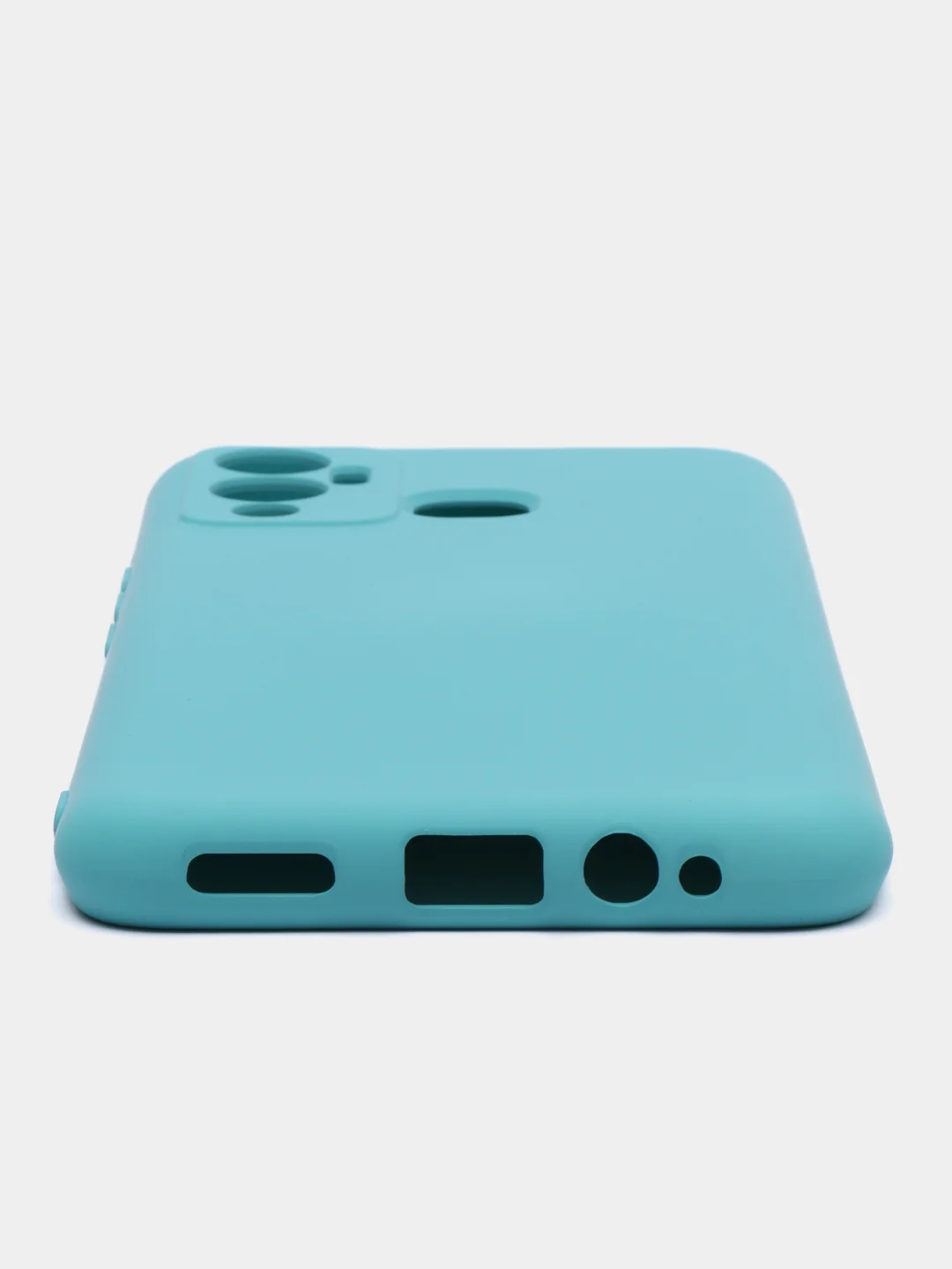 Бирюзовый чехол силиконовый Silicone Cover для Infinix Hot 12 Play (Инфиникс Хот 12 Плэй)