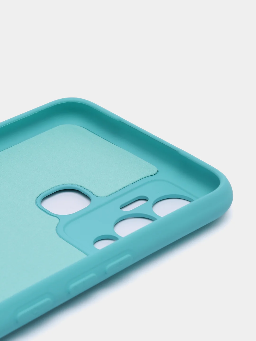 Бирюзовый чехол силиконовый Silicone Cover для Infinix Hot 12 Play (Инфиникс Хот 12 Плэй)