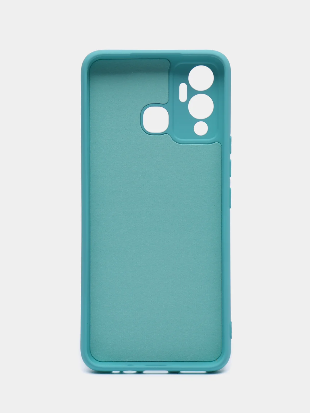 Бирюзовый чехол силиконовый Silicone Cover для Infinix Hot 12 Play (Инфиникс Хот 12 Плэй)