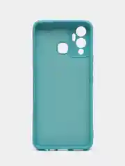 Бирюзовый чехол силиконовый Silicone Cover для Infinix Hot 12 Play (Инфиникс Хот 12 Плэй)