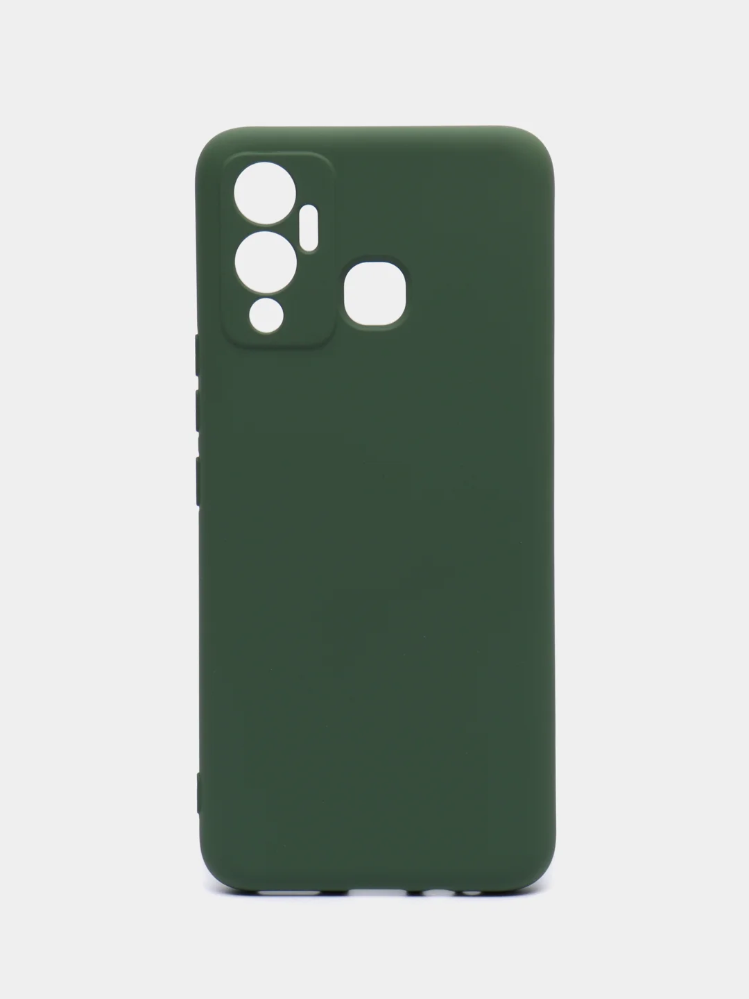 Лесной зеленый чехол силиконовый Silicone Cover для Infinix Hot 12 Play (Инфиникс Хот 12 Плэй)