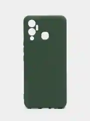 Лесной зеленый чехол силиконовый Silicone Cover для Infinix Hot 12 Play (Инфиникс Хот 12 Плэй)