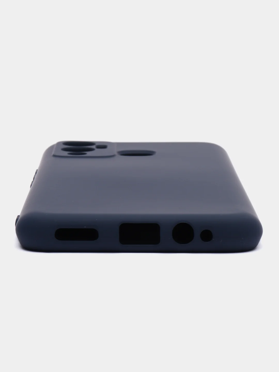 Темно-синий чехол силиконовый Silicone Cover для Infinix Hot 12 Play (Инфиникс Хот 12 Плэй)