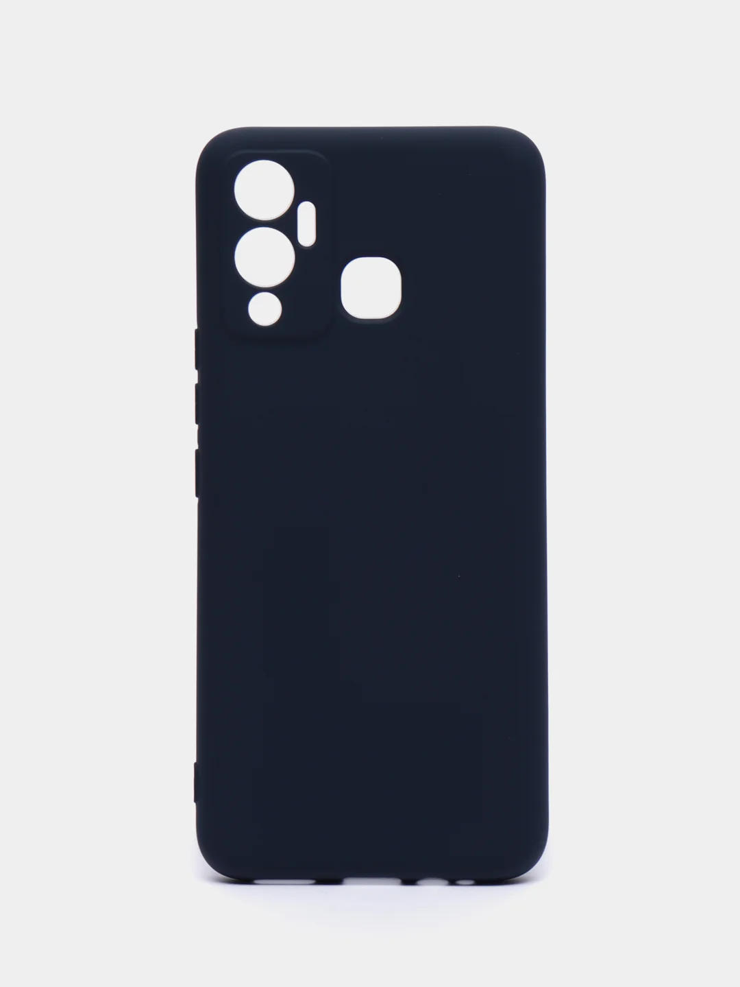 Темно-синий чехол силиконовый Silicone Cover для Infinix Hot 12 Play (Инфиникс Хот 12 Плэй)