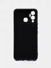 Черный чехол силиконовый Silicone Cover для Infinix Hot 12 Play (Инфиникс Хот 12 Плэй)
