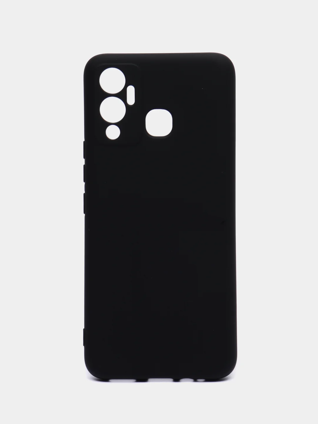 Черный чехол силиконовый Silicone Cover для Infinix Hot 12 Play (Инфиникс Хот 12 Плэй)