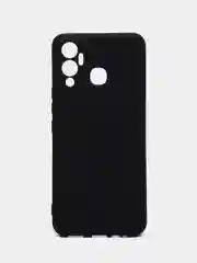 Черный чехол силиконовый Silicone Cover для Infinix Hot 12 Play (Инфиникс Хот 12 Плэй)