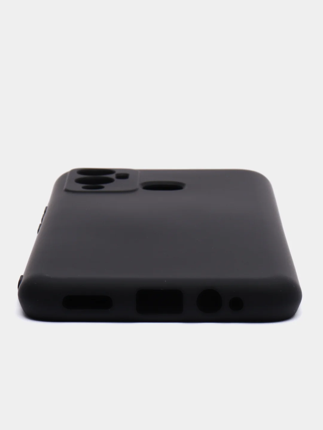Черный чехол силиконовый Silicone Cover для Infinix Hot 12 Play (Инфиникс Хот 12 Плэй)