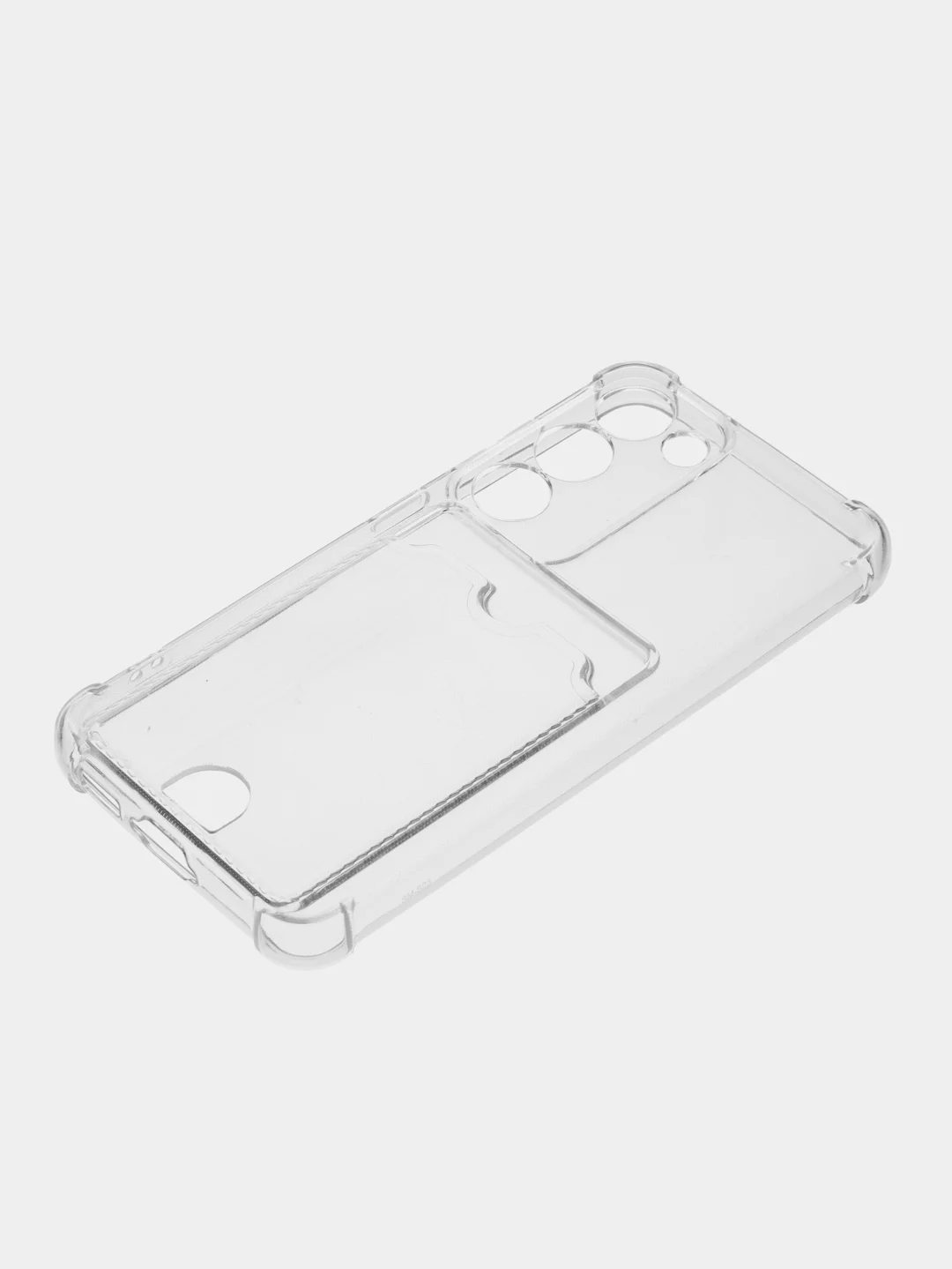 Марсала чехол Samsung Galaxy S23, Самсунг Галакси С23 прозрачный, силиконовый с карманом для карты