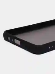 Угольный чехол на Samsung Galaxy (Галакси) A12, M12, пластиковый, матовый, с цветными кнопками