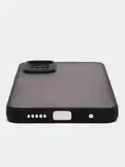 Угольный чехол пластиковый Xiaomi Redmi Note 11 4G, Redmi Note 11S, матовый, с цветными кнопками