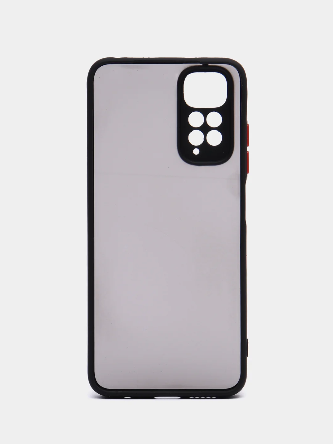 Угольный чехол пластиковый Xiaomi Redmi Note 11 4G, Redmi Note 11S, матовый, с цветными кнопками