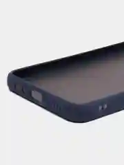 Синий чехол для Xiaomi Redmi Note 9, Редми Нот 9, матовый, силиконовый, с цветными кнопками