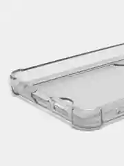 Черный чехол Samsung Galaxy S23 Plus Галакси С23 Плюс прозрачный силиконовый с карманом для карты