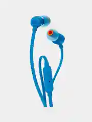 Синий наушники с микрофоном JBL T110
