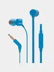 Синий наушники с микрофоном JBL T110