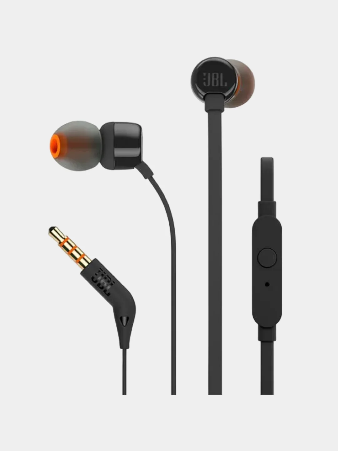 Черный наушники с микрофоном JBL T110