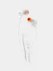 Белый наушники с микрофоном JBL T110