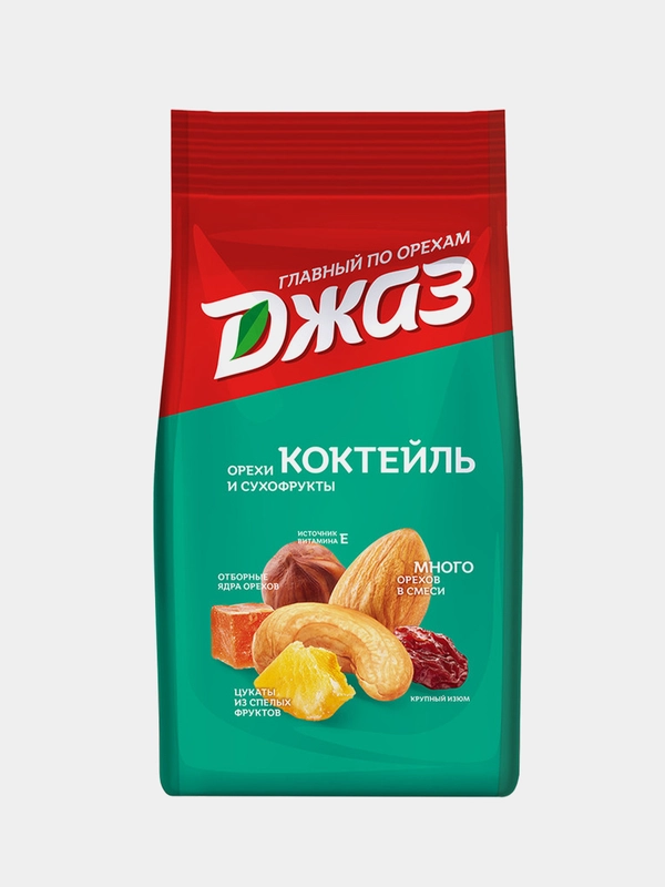 Смесь орехов Джаз: коктейль из орехов и сухофруктов, 300 г