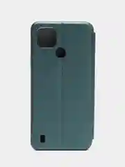 Зеленый чехол-книжка для Realme C21