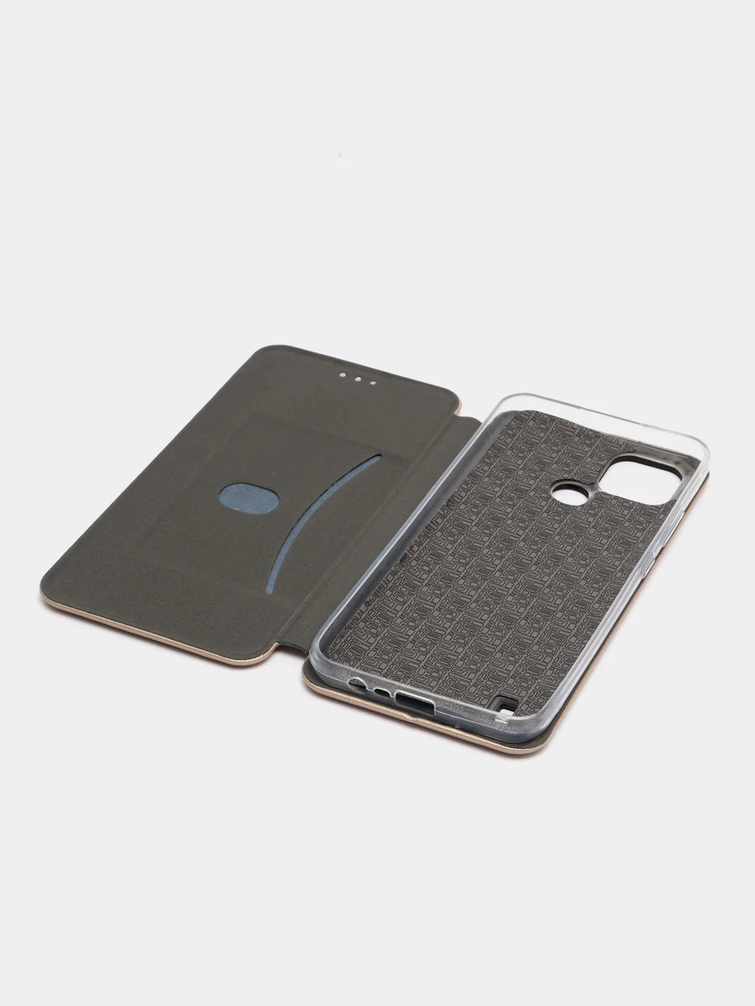 Золотой чехол-книжка для Realme C21