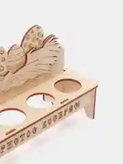 Подставка для пасхальных яиц "Христос Воскрес", 20*6*12,5 см, на 4 ячейки
