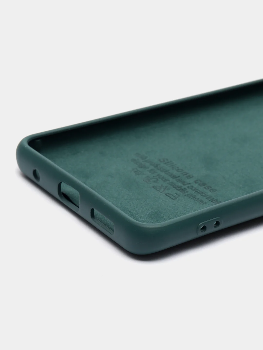 Зеленый чехол силиконовый Silicone Case для Xiaomi Redmi Note 10 Pro