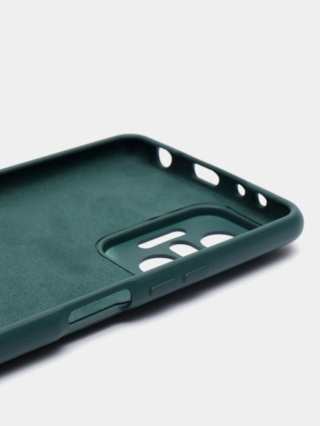 Зеленый чехол силиконовый Silicone Case для Xiaomi Redmi Note 10 Pro