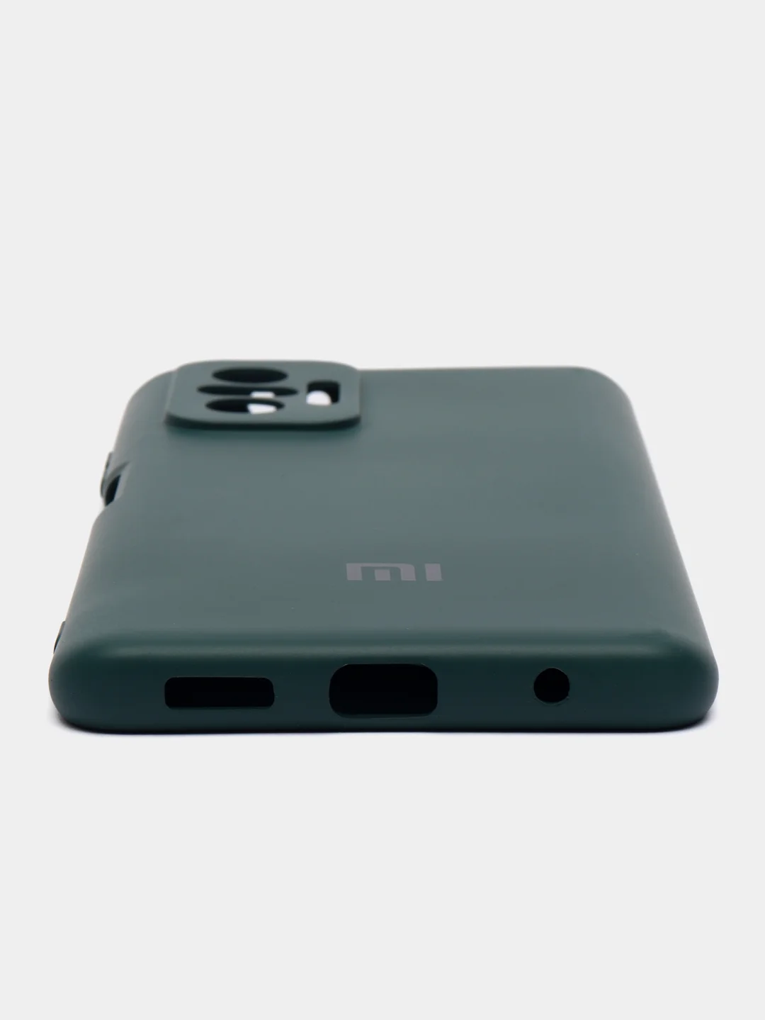 Зеленый чехол силиконовый Silicone Case для Xiaomi Redmi Note 10 Pro