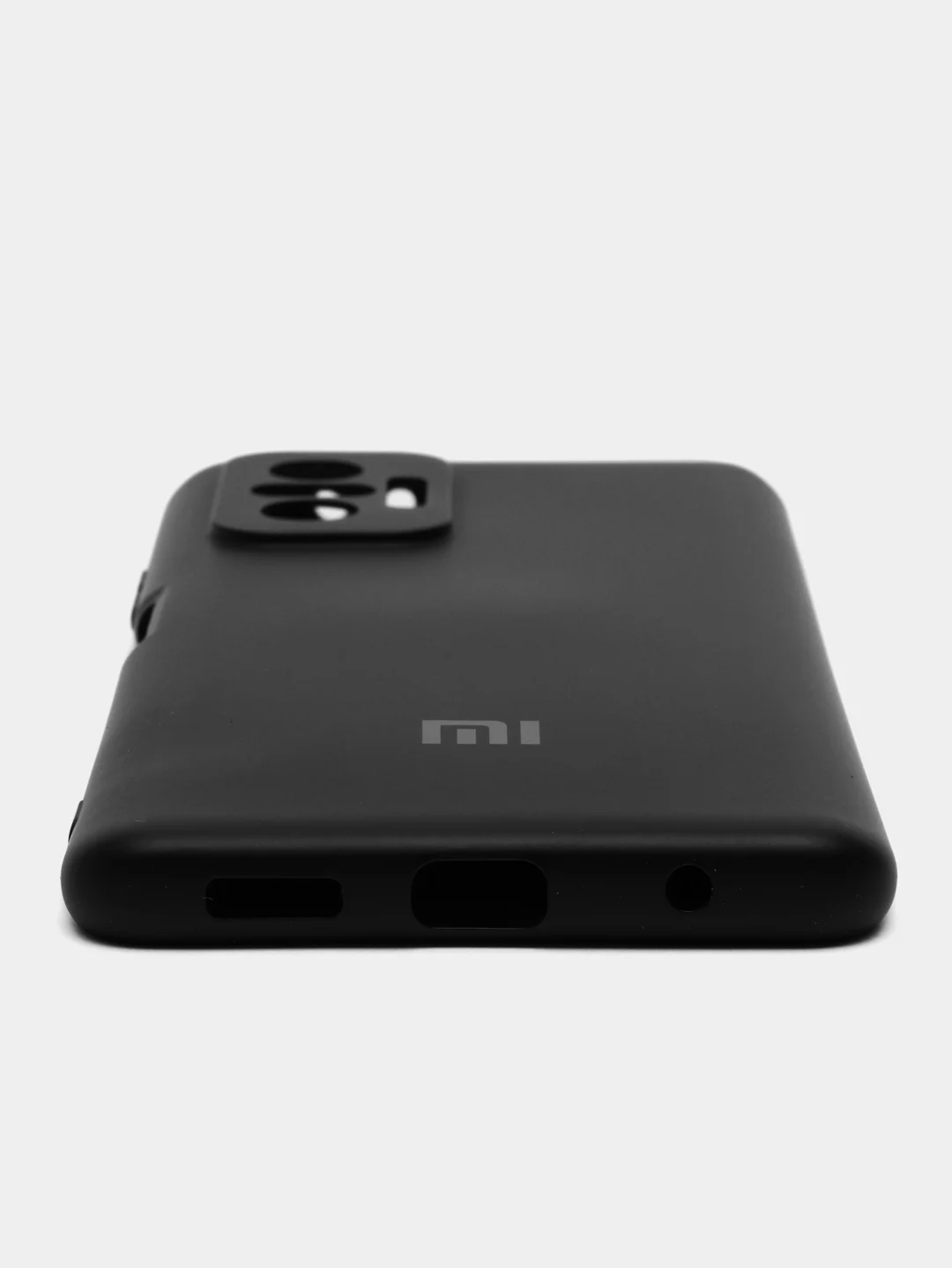 Черный чехол силиконовый Silicone Case для Xiaomi Redmi Note 10 Pro