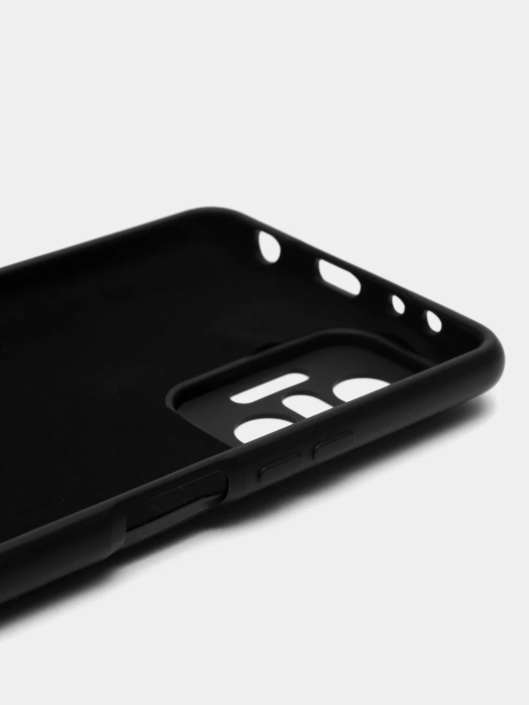 Черный чехол силиконовый Silicone Case для Xiaomi Redmi Note 10 Pro