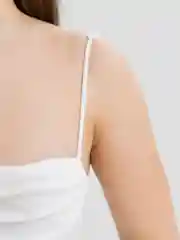 Белый боди с плиссировкой