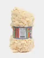 Кремовый пряжа Alize Puffy Fine, маленькие петельки, микрополиэстер, 100 г, 14 м
