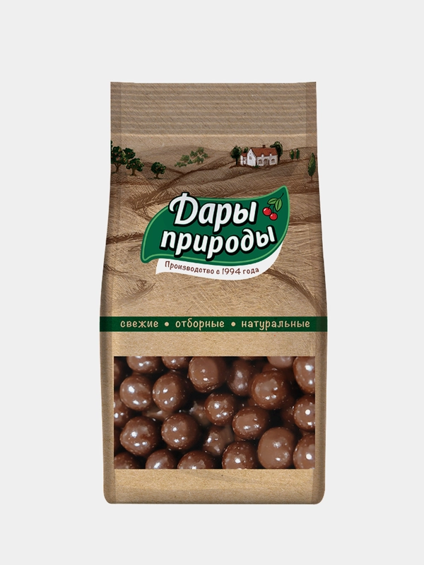 Драже Фундук в шоколадной глазури "Дары природы" 250гр.