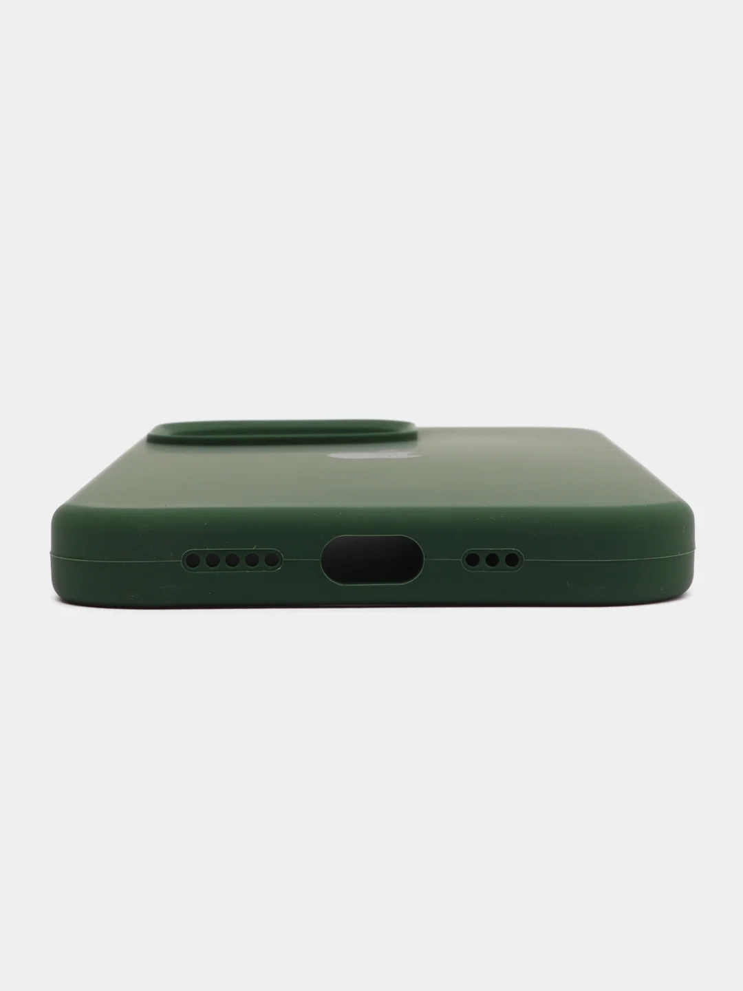 Тёмно-зелёный чехол iPhone, Айфон 11, 13, 14, 15, Про Макс, Pro Max, силиконовый Silicone Case