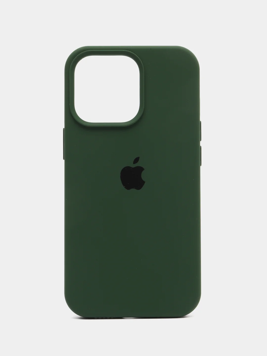 Тёмно-зелёный чехол iPhone, Айфон 11, 13, 14, 15, Про Макс, Pro Max, силиконовый Silicone Case