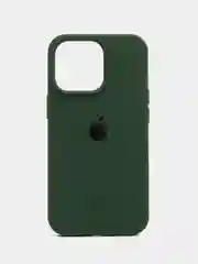 Тёмно-зелёный чехол iPhone, Айфон 11, 13, 14, 15, Про Макс, Pro Max, силиконовый Silicone Case