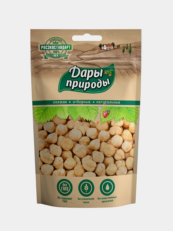 Ядра Орехов фундук жареный "Дары природы" 150гр.