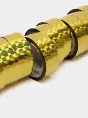 Лимонный цветной скотч, голографический, 10 мм х 3 м