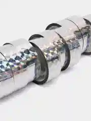 Серый металлик цветной скотч, голографический, 10 мм х 3 м