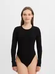 Черный боди женское с длинным рукавом, водолазка